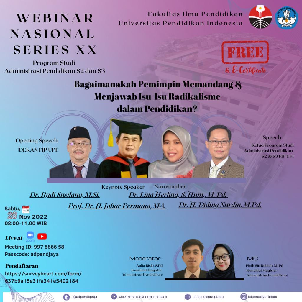 WEBINAR NASIONAL SERIES ADPEND XX WEBINAR NASIONAL SERIES ADPEND XX