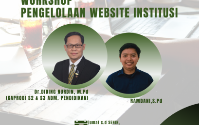 WORKSHOP PENGELOLAAN WEBSITE INSTITUSI