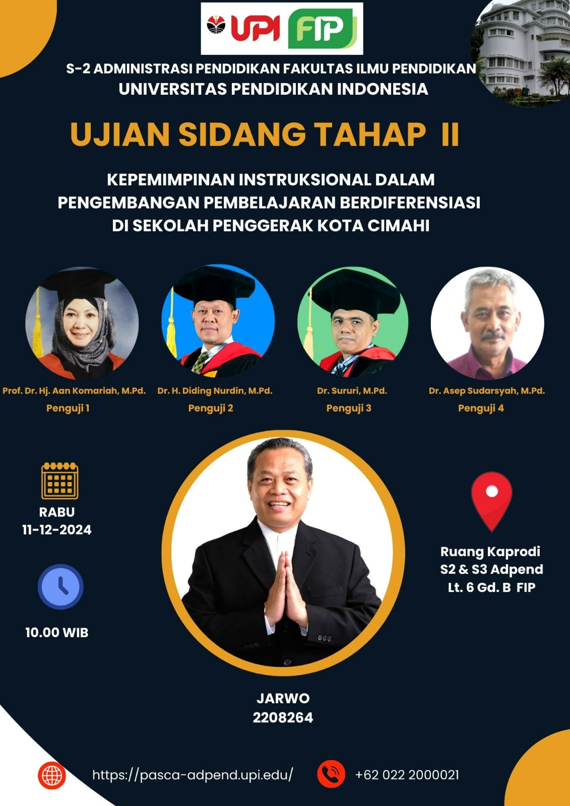 Ujian Tahap 2 Program Magister Jarwo Ujian Tahap 2 Program Magister Jarwo